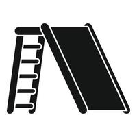 Children slide with ladder for playground fun vector