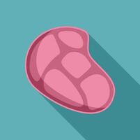 Piece of meat representing protein source for healthy diet vector