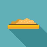 Sandbox with sand representing childhood fun and playful learning vector