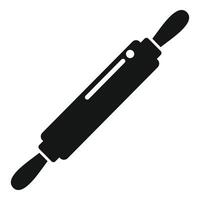 Rolling pin icon representing baking and cooking utensils vector