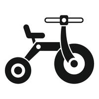 Kids tricycle icon representing childhood and fun activities vector