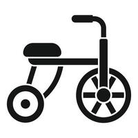 Kid tricycle with three wheels for riding and playing vector