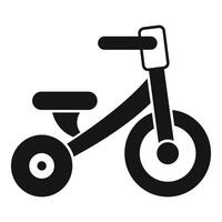 Kids tricycle icon representing childhood and playtime vector