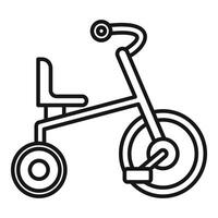 Children's tricycle with three wheels and handlebar enhancing childhood mobility vector