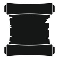 Torn old scroll representing history and ancient knowledge vector