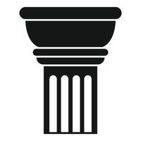 Architectural column holding strong, embracing history and elegance vector