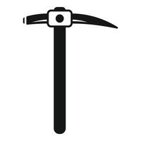 Pickaxe mining tool icon representing excavation and geological work vector