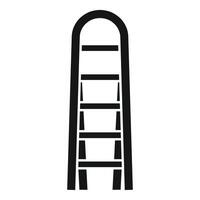 Step ladder standing tall, a simple icon for reaching new heights vector