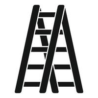 Step ladder standing on white background symbolizing reaching new heights vector