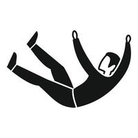 Man falling down with outstretched arms and legs spread vector