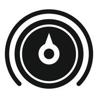 Manometer pressure gauge measuring pressure icon showing manometer or speedometer scale vector