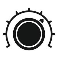 Adjusting control knob, setting levels with precision vector