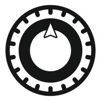 Combination safe lock dial protecting valuables in bank vault vector