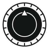 Combination safe lock dial protecting valuables and information vector