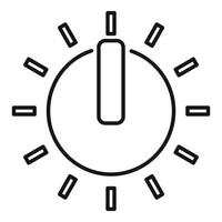 Light switch emitting light beams, power and illumination concept vector