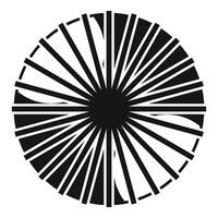 Abstract radial pattern forming a striking circular design vector