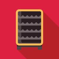 Wine cooler preserving quality wine bottles in controlled environment vector