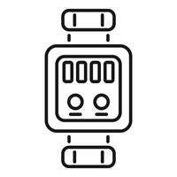 Smartwatch connecting wirelessly representing innovative technology and communication vector