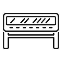 Amplifier device playing music with volume control displaying sound waves vector