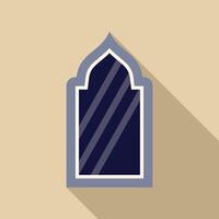 Traditional arabic window adding an exotic touch to building design vector