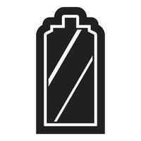 Eco battery charging showing power status indicator symbol icon sign pictogram vector