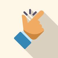Businessman snapping fingers creating sparkles with long shadow vector