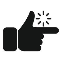 Hand pointing with loading icon, innovative user interface design vector