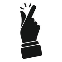 Businessman snapping fingers for easy solution icon vector