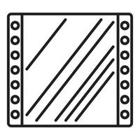 Protective plastic file folder with ring binder holes for documents vector