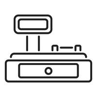 Cash register machine representing commerce and point of sale transactions vector