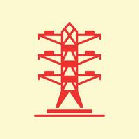 Tower trendy art beautiful abstract illustration colorful useful design vector