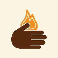 Burn trendy creative attractive abstract illustration colorful useful design vector
