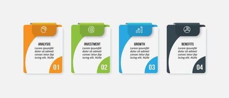 Presentation infographic template. vector