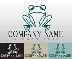 A frog motif that showcases adaptability and making it an ideal choice for brands focused on development. vector