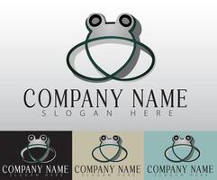 A frog logo in a minimalist form and is a symbol of adaptability making it an ideal representation for progressive brands. vector