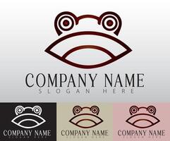 A bold yet simple frog design signifies adaptability and reinforcing a brands commitment to evolution. vector