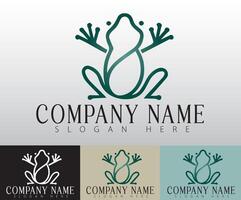 A minimalist frog icon logo can also symbolize the importance of conservation and environmental responsibility. vector