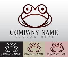 The simplicity of a frog logo highlights its adaptability, making it an emblem of progress and change. vector