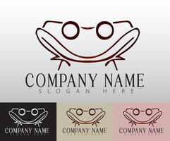 A modern frog symbol stands for flexibility, resonating with businesses that value adaptability. vector