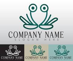 With its bold yet simple design the frog logo captures attention while maintaining a calm and sophisticated look. vector