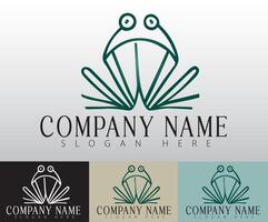The minimalistic frog design represents resilience and perfectly suited for brands embracing change. vector