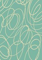 Retro styled hand drawn scribble design background vector
