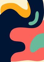 Abstract minimal boho style background design vector