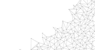 futuristic communication lines with dot connecting to others triangle abstract data lines background template vector