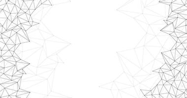 futuristic ai data connection lines with dots background template vector
