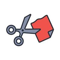 Scissors icon. .Editable stroke.linear style sign for use web vector