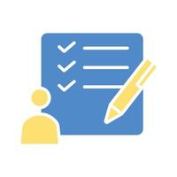 Tasks icon. .Editable stroke.linear style vector
