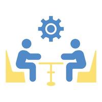 collaboration icon. .Editable stroke.linear style sign for use web design vector