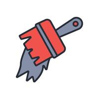 paint icon. .Editable stroke.linear style sign for use web . vector