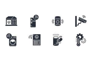 Home automation icon set..Editable stroke.linear vector